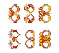 HINAYOSAN Paquete de 6/12 gafas de Año Nuevo 2026 decoraciones de fiesta brillantes y suaves accesorios para fotos para cuenta regresiva, celebración, fiesta, juego de gafas