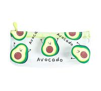 HINAYOSAN Portalápices portátil de gran capacidad, estuche transparente de PVC para escritorio, suministros de oficina para niños y niñas, estuche para lápices SCH, a