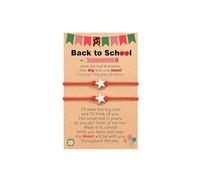 HINAYOSAN Pulsera ajustable con diseño geométrico moderno de estrellas con detalles de cobre, ligera, trenzada, ligera y ajustable, talla única, como se describe