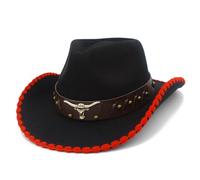 HINAYOSAN Roleplay- Gorras de vaquero para adultos, sombrero Fedoras de ala ancha con cinturón, juego de rol, carnaval, fiesta, accesorios de disfraz para mujer