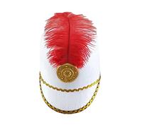 HINAYOSAN Sombrero de caballero de guardia vintage para hombre, de ala ancha, para espectáculo, boda, fiesta, tomar fotos, accesorios de celebración, vestido divertido caballero