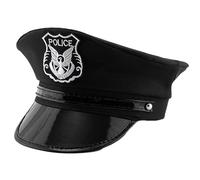 HINAYOSAN Sombrero de policía para adultos, adolescentes, cosplay, carnavales, insignias bordadas, actuaciones escénicas, para bailes de máscaras, sombreros para hombres y mujeres, para hombres