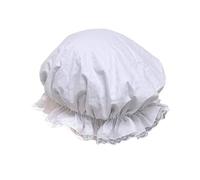 HINAYOSAN Sombrero de sirvienta blanco para disfraz de abuela, accesorio de encaje clásico para fiestas temáticas de desafíos de juego y fotografía, blanco, M