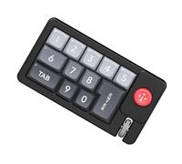 HINAYOSAN Teclado mecánico con cable K810 personalizable con iluminación y palanca de mando listo para macro, teclado intercambiable en caliente de 12 teclas para juegos