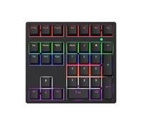 HINAYOSAN Teclado numérico mecánico con cable, teclado numérico compacto de 34 teclas para computadora portátil de negocios, juegos, tareas de entrada numérica, accesorio para computadora portátil