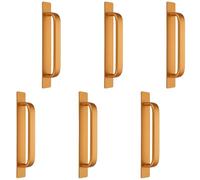 HINAYOSAN Upgrades - Tiradores de puerta de 147 mm, manijas de aluminio, fácil montaje para superficies lisas, armarios deslizantes, cajones, juego de herrajes inoxidables