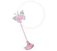 HINAYOSAN Varita interactiva con ventosa para gatos, caña larga para ejercicio para mascotas, divertida, adecuada para suelos y mesas, juguete de entretenimiento para gatos