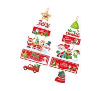 HINAYOSAN Vibrantly Cartoon - Colgador de puerta de Navidad, decoración de papel para colgar en la pared, decoraciones de celebración para todas las edades