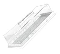 HINAYOSAN Vitrina rectangular de alimentos con cubierta extraíble, soporte moderno de acrílico para cupcakes, para servir tartas de fiesta, recipientes esenciales de grado alimenticio para repostería