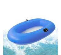 hinchable | Balsa inflable con fondo transparente | de lago de 62,9 x 43,3 pulgadas para adultos libre relajante natación flotante para remo, capacidad 80 kg