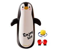 hinchable de 47 pulgadas con guantes y bomba para niños | Children Blow Up Punching Sandbag - for Workout Training Sports Outdoor Home Gym Entertainment