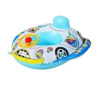 Hinchables para Piscina con Volante Respaldo, Moto Acuática Hinchable