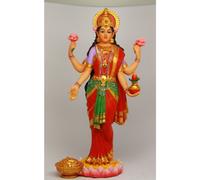 Hind hinduismo colorido lakshmi diosa de la riqueza prosperidad estatua figurina deidad de belleza