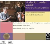 Hindemith - Heiden - Skolnik : Oeuvres pour violoncelle et piano