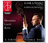 Hindemith, Lasoń, Rota : Œuvres pour contrebasse et piano. Lomasko, Komendera.