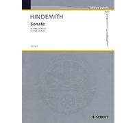 Paul Hindemith: Sonata For Flute And Piano. Partituras para Flauta, Acompañamiento de Piano