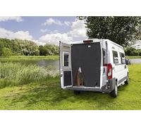 HINDERMANN Cortina mosquitera para Puerta Trasera Renault Master 2024 de poliéster Transpirable con Sistema de Cremallera y fijación magnética