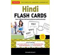 Hindi Flash Cards Kit: Learn 1,500 basic Hindi words and phrases quickly and easily! (Online Audio Included)
