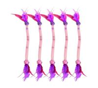 hindraem 5X Plumas para Captura Natural 5 unids/Set Gato pájaro y Juguetes aromáticos para Gatos 5X Gato con burlas y Estirable, Tipo+1