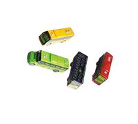 hindraem Auto de Juguete de Metal Fundido a presión para niños, autobús Largo Que se retrae, CREA Aventuras a través del Aprendizaje y la coordinación