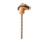 hindraem Caballo de Peluche con Cabeza de Animal, Juguete Ligero, Regalo para niños, Divertido, Equilibrio, Aprendizaje en Cualquier Lugar, Resistente a Largo , Amarillo , 70x20cm