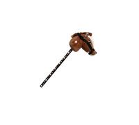 hindraem Caballo de Peluche con Cabeza de Animal, Juguete Ligero, Regalo para niños, Divertido, Equilibrio, Aprendizaje en Cualquier Lugar, Resistente a Largo , marrón Oscuro , 70x20cm