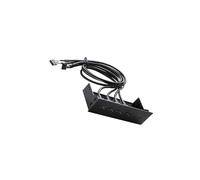 hindraem Conexiones con concentrador USB de Panel Frontal de 25 Pulgadas Adaptador multipropósito para una Experiencia de Usuario Mejorada Concentradores USB, 4 Puertos 2.0, 163 x 105 x 53 mm