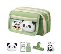 hindraem Estuche para lápices con diseño de Animales, Bonito Estuche para lápices con diseño de Panda, Caja de papelería con Gran Capacidad, Bolsa con