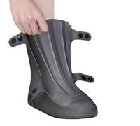 hindraem Fundas para Zapatos Impermeables, para Nieve y Lluvia para Esquiar en la Nieve, Botas de Lluvia para Exteriores, Calidez Invernal para Hombres y Duradera, Negro, Código L (38-39)