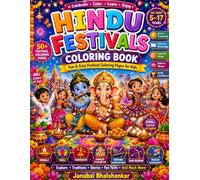 HINDU FESTIVALS COLORING BOOK: Fun & Easy Festival Coloring Pages for Kids