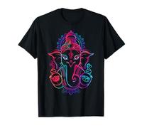 Hindú Ganesha Puja Elefante Dios India Meditación Yoga Murti Camiseta