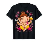 Hindú Ganesha Puja Elefante Dios India Meditación Yoga Murti Camiseta