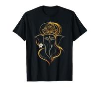 Hindú Ganesha Puja Elefante Dios India Meditación Yoga Murti Camiseta