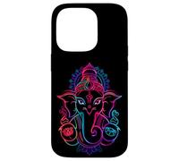 Hindú Ganesha Puja Elefante Dios India Meditación Yoga Murti Carcasa para iPhone 14 Pro