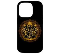 Hindú Ganesha Puja Elefante Dios India Meditación Yoga Murti Carcasa para iPhone 14 Pro