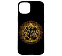 Hindú Ganesha Puja Elefante Dios India Meditación Yoga Murti Carcasa para iPhone 15 Plus