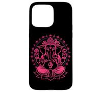 Hindú Ganesha Puja Elefante Dios India Meditación Yoga Murti Carcasa para iPhone 15 Pro MAX