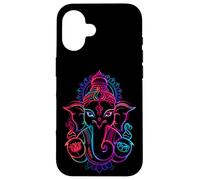 Hindú Ganesha Puja Elefante Dios India Meditación Yoga Murti Carcasa para iPhone 16