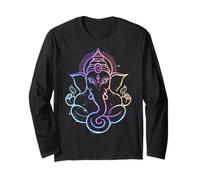 Hindú Ganesha Puja Elefante Dios India Meditación Yoga Murti Manga Larga