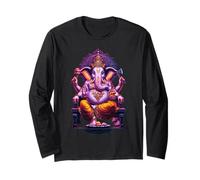 Hindú Ganesha Puja Elefante Dios India Meditación Yoga Murti Manga Larga
