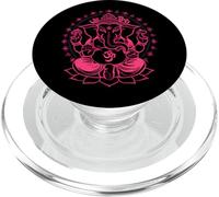 Hindú Ganesha Puja Elefante Dios India Meditación Yoga Murti PopSockets PopGrip para MagSafe