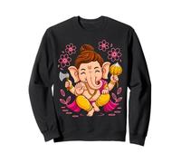 Hindú Ganesha Puja Elefante Dios India Meditación Yoga Murti Sudadera