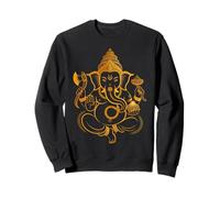 Hindú Ganesha Puja Elefante Dios India Meditación Yoga Murti Sudadera
