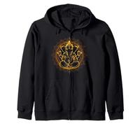 Hindú Ganesha Puja Elefante Dios India Meditación Yoga Murti Sudadera con Capucha