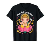 Hindu Ganesha Puja Elephant God India Meditation Yoga Murti Camiseta