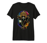 Hindu Ganesha Puja Elephant God India Meditation Yoga Murti Camiseta Premium