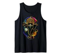 Hindu Ganesha Puja Elephant God India Meditation Yoga Murti Camiseta sin Mangas