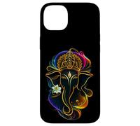Hindu Ganesha Puja Elephant God India Meditation Yoga Murti Carcasa para iPhone 14 Plus