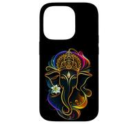 Hindu Ganesha Puja Elephant God India Meditation Yoga Murti Carcasa para iPhone 14 Pro