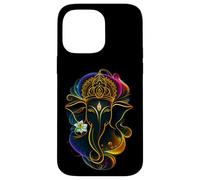 Hindu Ganesha Puja Elephant God India Meditation Yoga Murti Carcasa para iPhone 14 Pro MAX